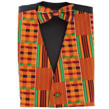 Load image into Gallery viewer, Vittorio Farina Kente Vest &amp; Bow Tie
