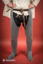 Load image into Gallery viewer, Chainmail Chausses Roundring 10mm Galvanized
