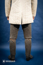 Load image into Gallery viewer, Chainmail Chausses Flatring Riveted 6mm Steel Oiled
