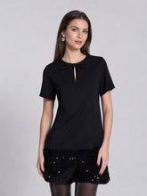 Load image into Gallery viewer, Keyhole Neck Bow Tie Sequin Embellished Dress
