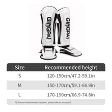 Load image into Gallery viewer, Kickboxing Boxing Shin Guard Pads Muay Thai Martial Arts Sanda Wushu Leg Protector Taekwondo Ankle Guards
