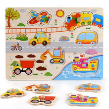 Load image into Gallery viewer, Kids 3D Puzzle Wooden Toys Colorful Geometry Shape Cognition Wood Puzzle Children Early Learning Educational Montessori Toys
