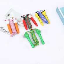 Load image into Gallery viewer, Kids Jump Ropes Skipping Rope With Wooden Handles Braided Tangle-Free Fitness Sports Skipping Ropes Wooden Handle Adjustable Cotton Skipping Rope Birthday Christmas Gift School Favor For Boys Girls Students
