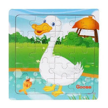 Load image into Gallery viewer, Kids Puzzle Toy Animals and Vehicle Wooden Puzzles Jigsaw Baby Educational Learning Toys for Children Gift

