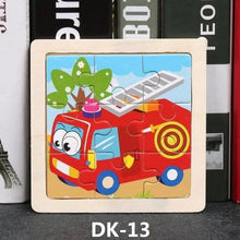 Load image into Gallery viewer, Kids Puzzle Toy Animals and Vehicle Wooden Puzzles Jigsaw Baby Educational Learning Toys for Children Gift
