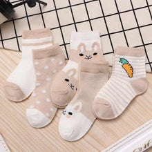 Load image into Gallery viewer, Kids Socks Summer Cotton Cartoon Animal Kids Socks Girls Cute Newborn Boy Toddler Children Socks Girl Boys Trainer Socks Toddlers Infant Socks Warm and Cute Socks Cotton Stretch Crew Baby Socks
