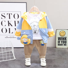Load image into Gallery viewer, Kids' Spring Autumn Cartoon Hooded Jacket 3-Piece Set - # BAAA51210052 &amp; BOAA11310022 &amp; GIAA21310008
