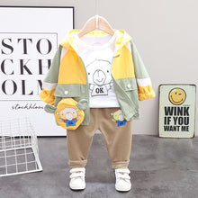 Load image into Gallery viewer, Kids' Spring Autumn Cartoon Hooded Jacket 3-Piece Set - # BAAA51210052 &amp; BOAA11310022 &amp; GIAA21310008
