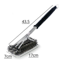 Load image into Gallery viewer, Kitchen Accessories BBQ Grill Brush and Scraper Barbecue Kit Cleaning Brush Stainless Steel Tools Wire Bristles Triangle BBQ Grill Cleaning Brush for Weber Gas Charcoal Porcelain Cast Iron &amp; All Grilling Grates Accessories
