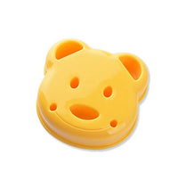 Load image into Gallery viewer, Kitchen Breakfast Bear Sandwich Mold Bread Biscuit Cake Tool Making Mold Household Making Accessories Bear Shape Sandwich Mold Cutter Yellow Bread Sandwich Shapers Maker For Kids

