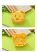 Load image into Gallery viewer, Kitchen Breakfast Bear Sandwich Mold Bread Biscuit Cake Tool Making Mold Household Making Accessories Bear Shape Sandwich Mold Cutter Yellow Bread Sandwich Shapers Maker For Kids
