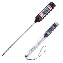 Load image into Gallery viewer, Kitchen Digital BBQ Food Thermometer Meat Cake Candy Fry Grill Dinning Household  Meat Thermometer Digital Instant Read Food Meat Thermometer with Long Probe Cooking Thermometer for Kitchen BBQ Grill and Cooking Thermometer  Oven Thermometer Tool
