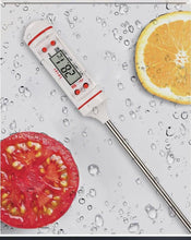 Load image into Gallery viewer, Kitchen Digital BBQ Food Thermometer Meat Cake Candy Fry Grill Dinning Household Waterproof Instant Read Meat Thermometer for Cooking Digital Food Thermometer For Cooking IP67 Waterproof Kitchen Thermometer Probe With Cooking Thermometer Oven Tool
