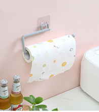 Load image into Gallery viewer, Kitchen Paper Roll Holder Towel Hanger Rack Toilet Paper Holders Bathroom Organizer Shelf Bar Cabinet Rag Hanging Holder Kitchen Tissue Roll Holder Wall Mounted Paper Holder Under Kitchen Cabinet For Shower Bathroom

