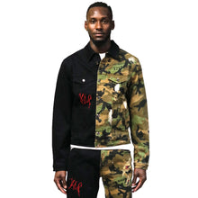 Load image into Gallery viewer, Bistre Half and Half Washed Twill Jacket

