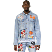 Load image into Gallery viewer, Karma Premium Washed Denim Jacket
