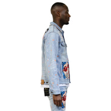 Load image into Gallery viewer, Karma Premium Washed Denim Jacket
