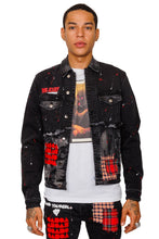 Load image into Gallery viewer, Phlox Washed Denim &amp; Twill Mixed Jacket
