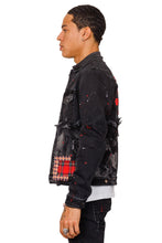 Load image into Gallery viewer, Phlox Washed Denim &amp; Twill Mixed Jacket
