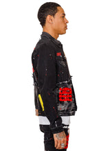 Load image into Gallery viewer, Phlox Washed Denim &amp; Twill Mixed Jacket

