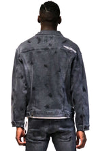 Load image into Gallery viewer, Ranch Premium Washed Sleeve Contrast Taping Denim Jacket
