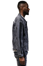 Load image into Gallery viewer, Ranch Premium Washed Sleeve Contrast Taping Denim Jacket
