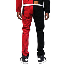 Load image into Gallery viewer, Chairo Premium Washed Skinny Half and Half Twill Pants
