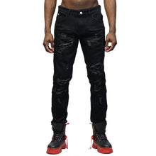 Load image into Gallery viewer, Limo Premium Washed Skinny Black Denim Pants
