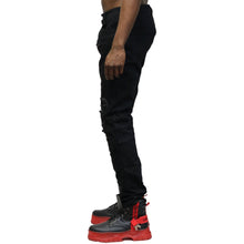 Load image into Gallery viewer, Limo Premium Washed Skinny Black Denim Pants
