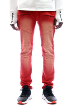 Load image into Gallery viewer, Skinny Cotton Terry Denim Pants.
