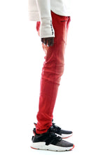 Load image into Gallery viewer, Skinny Cotton Terry Denim Pants.
