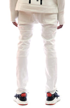 Load image into Gallery viewer, Skinny Cotton Terry Denim Pants.
