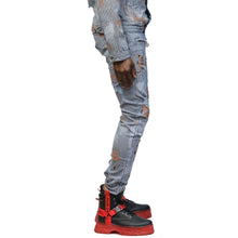 Load image into Gallery viewer, Tywin Premium Washed Skinny Pinstripe Twill Pants
