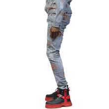 Load image into Gallery viewer, Tywin Premium Washed Skinny Pinstripe Twill Pants

