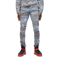 Load image into Gallery viewer, Tywin Premium Washed Skinny Pinstripe Twill Pants
