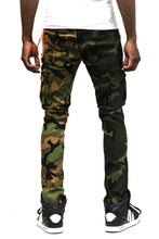 Load image into Gallery viewer, Wildstone Limited Premium Washed Mixed Camo Half and Half Skinny Twill Pants.
