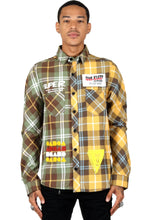 Load image into Gallery viewer, BISQUE Men's premium flannel button down shirt
