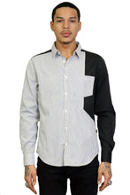 Load image into Gallery viewer, Kao Men's premium pinstripe button down shirt
