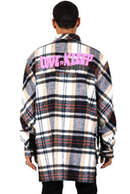 Load image into Gallery viewer, MAZARIN Men's premium heavy flannel elongated oversize shirt
