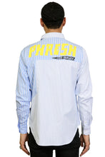 Load image into Gallery viewer, Nene Men's premium pinstripe button down shirt
