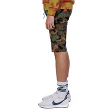 Load image into Gallery viewer, Wildstone Limited Premium Washed Mixed Camo Half and Half Skinny Twill Short Pants.
