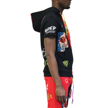 Load image into Gallery viewer, Reese Split Pullover Short Sleeve Hoodie
