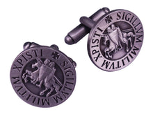 Load image into Gallery viewer, Knights of Templar Silver Cufflinks
