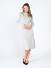 Load image into Gallery viewer, Knitted long sleeve elastic waist maxi dress
