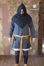 Load image into Gallery viewer, Skjoldehamn Cowl Knud Herringbone Black/Grey
