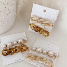 Load image into Gallery viewer, Korea Style Pearl Hair clip for Women Romantic Female Jewelry Chain Hairpin Accessories Hair Stick Barrettes  Hair Accessories for Party Wedding
