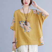 Load image into Gallery viewer, Korean Cotton Hemp Summer Half Sleeve Top - Effortlessly Stylish Comfort
