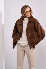 Load image into Gallery viewer, Oxford Genuine Lamb Leather Suede Jacket
