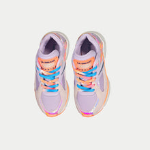 Load image into Gallery viewer, LA Gear Kids Catapult Light-Up Lowtop | Purple x Orange
