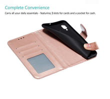 Load image into Gallery viewer, Lace Flower Leather Wallet Case For Xiaomi Redmi Note 11 10 Pro 7 6 8 8t Redmi 10c 10a A1 9t 7a 8a 9c 9a Case Mi A3 A2 Lite 9 Phone Case Premium Pu Leather Flip Cover With Card Holder Feature Protective Cover
